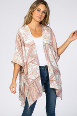 Mauve Printed Maternity Cover Up