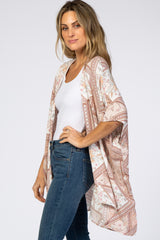 Mauve Printed Cover Up