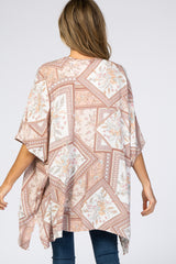 Mauve Printed Cover Up