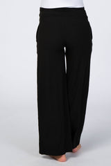 Black Drawsting Maternity Lounge Pants