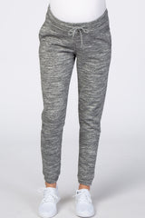 Charcoal Drawstring Maternity Sweatpants