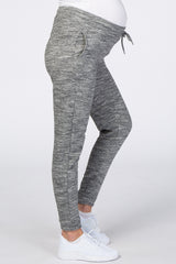 Charcoal Drawstring Maternity Sweatpants