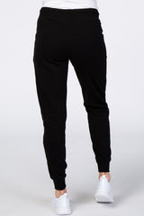 Black Drawstring Maternity Sweatpants