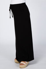 Black Maternity Maxi Skirt