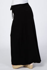 Black Maternity Maxi Skirt