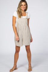 Beige Short Overalls