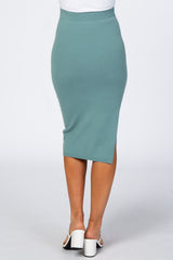 Jade Knit Fitted Skirt