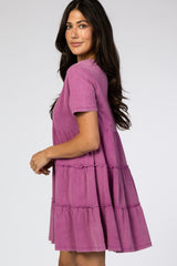 Violet Tiered Mini Dress
