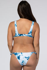 Aqua Ivory Tie Dye Maternity Bikini Set