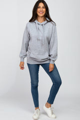 Heather Grey Oversized Hooded Sweatshirt