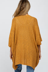 Camel Solid Knit Maternity Cardigan