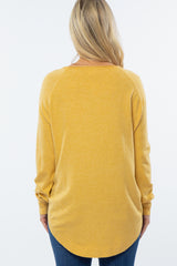 Yellow Soft Maternity Sweater