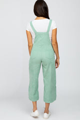 Mint Green Corduroy Pocket Front Overalls