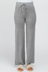 Heather Grey Sweater Knit Pants