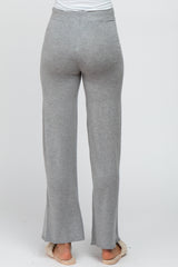 Heather Grey Sweater Knit Pants