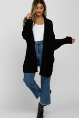 Black Cuff Sleeve Cardigan