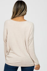 Beige Soft Dolman Sleeve Top