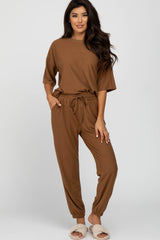 Camel Jogger Maternity Lounge Set