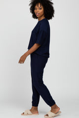 Navy Blue Jogger Lounge Set