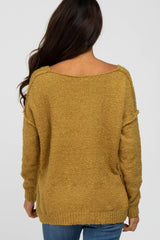 Mustard V-Neck Sweater