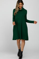 Green Cowl Neck Dress