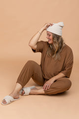 Camel Jogger Maternity Plus Lounge Set