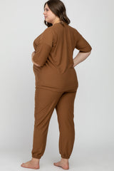 Camel Jogger Maternity Plus Lounge Set