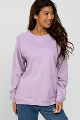 Lavender Long Sleeve Maternity Top