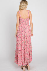 Pink Floral Maxi Dress