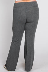 Charcoal Layered V-Front Plus Leggings