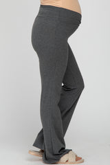 Charcoal Layered V-Front Maternity Leggings