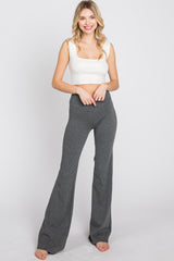 Charcoal Layered V-Front Leggings