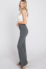 Charcoal Layered V-Front Leggings