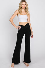 Black Layered V-Front Leggings