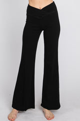 Black Layered V-Front Leggings