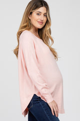 Light Pink Soft Maternity Sweater