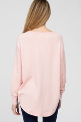 Light Pink Soft Maternity Sweater