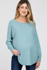 Aqua Soft Maternity Sweater