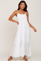 Ivory Tiered Maxi Dress