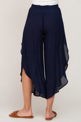 Navy Overlap Cover Up Pants