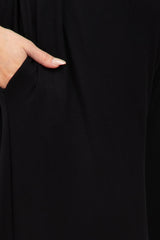 Black Strapless Wide Leg Maternity Jumpsuit