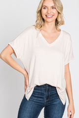 Light Pink V-Neck Tee