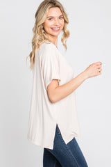 Light Pink V-Neck Tee