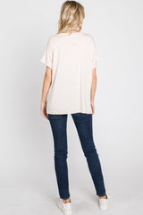 Light Pink V-Neck Tee