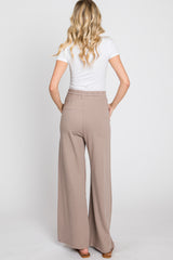 Mocha Smocked Waist Lounge Pants