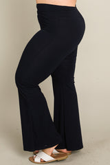 Navy Layered V-Front Plus Leggings