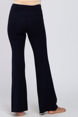 Navy Layered V-Front Leggings