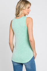 Mint Striped Tank Top