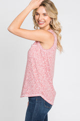 Rust Floral Print Tank