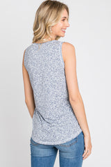 Grey Floral Print Tank